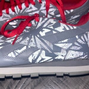Reebok Classics in Red with Reflective design Athletic Shoes